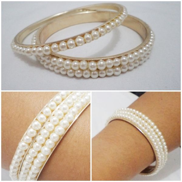 Pulseiras em pérolas