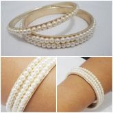 Pulseiras em pérolas